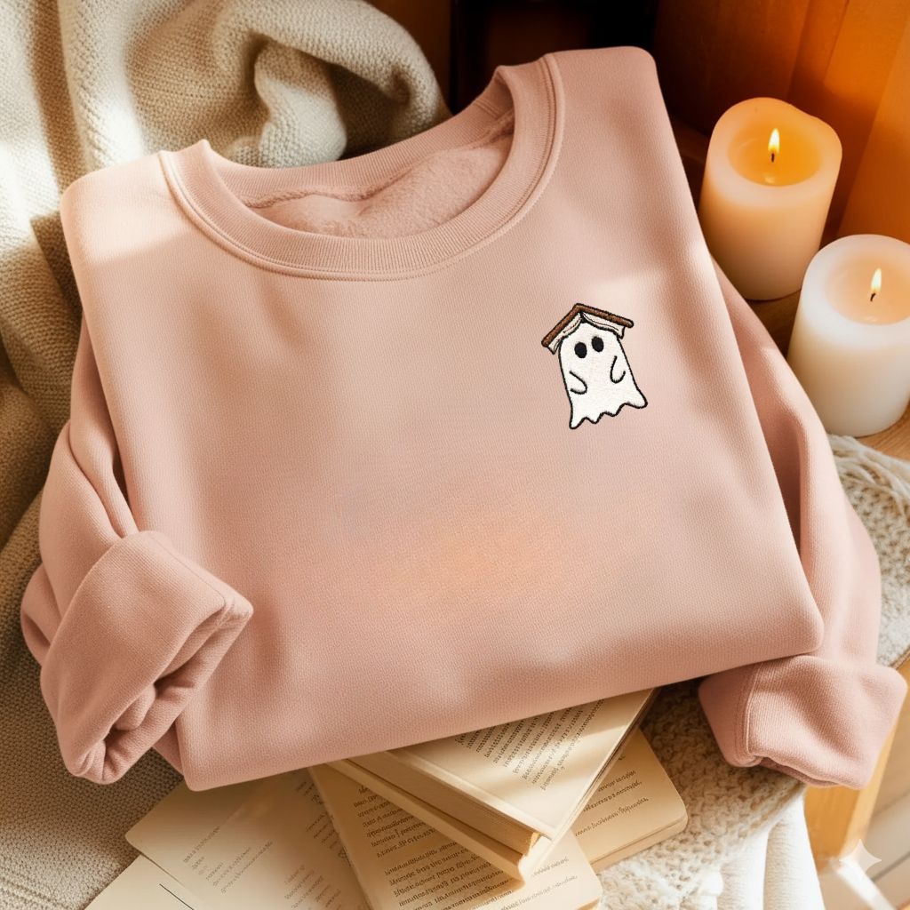 Boooooks Embroidered Sweatshirt For Book Lovers