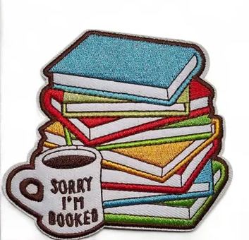 Set 3 Book Lover Patch  - Iron on Embroidery Patch for Book Lovers