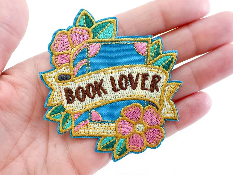 Set 3 Book Lover Patch  - Iron on Embroidery Patch for Book Lovers