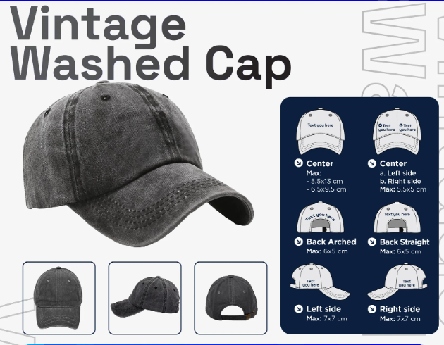 Bookworm Embroidered Washed Hat For Book Lovers